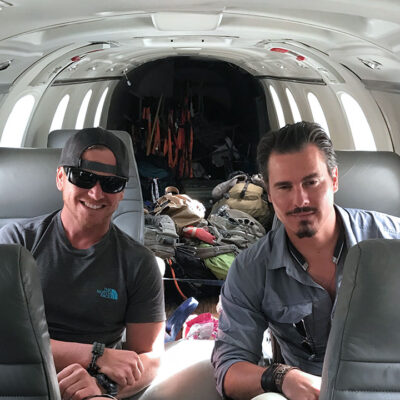 Timothy Alberino and Jamie Walden on expedition in Peru.