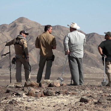 Timothy Alberino and team searching for a legendary treasure in the deserts of Paracas, Peru.