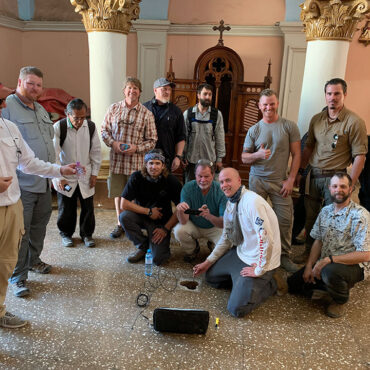 Timothy Alberino, Gary Heavin, and team, on expedition in Huánuco, Peru.