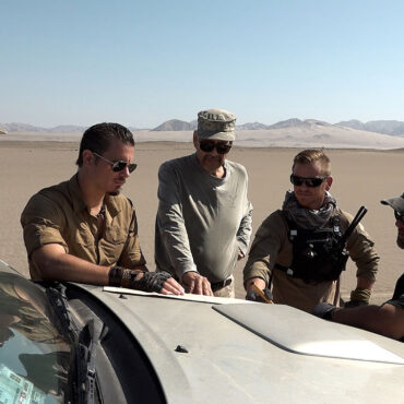 Timothy Alberino and team searching for a legendary treasure in the deserts of Paracas, Peru.