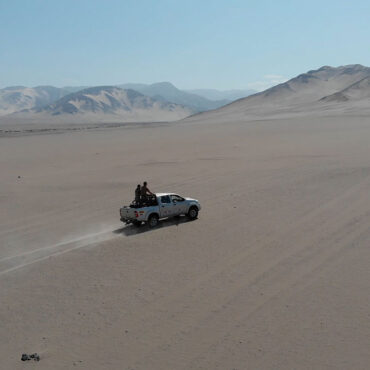Timothy Alberino and team searching for a legendary treasure in the deserts of Paracas, Peru.