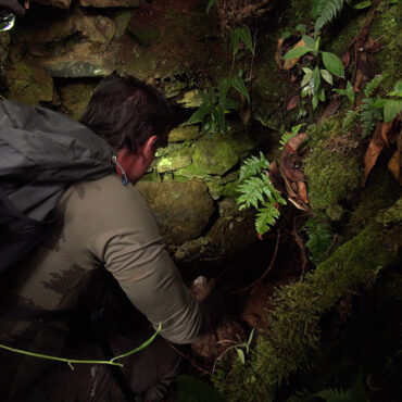 Timothy Alberino exploring the ruins of a lost city in the Andes mountains of Peru.