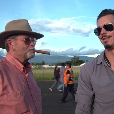 Timothy Alberino and Gary Heavin in the Amazon jungle city of Tarapoto, Peru.