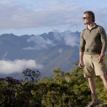 Timothy Alberino exploring the ruins of a lost city in the Andes mountain of Peru.